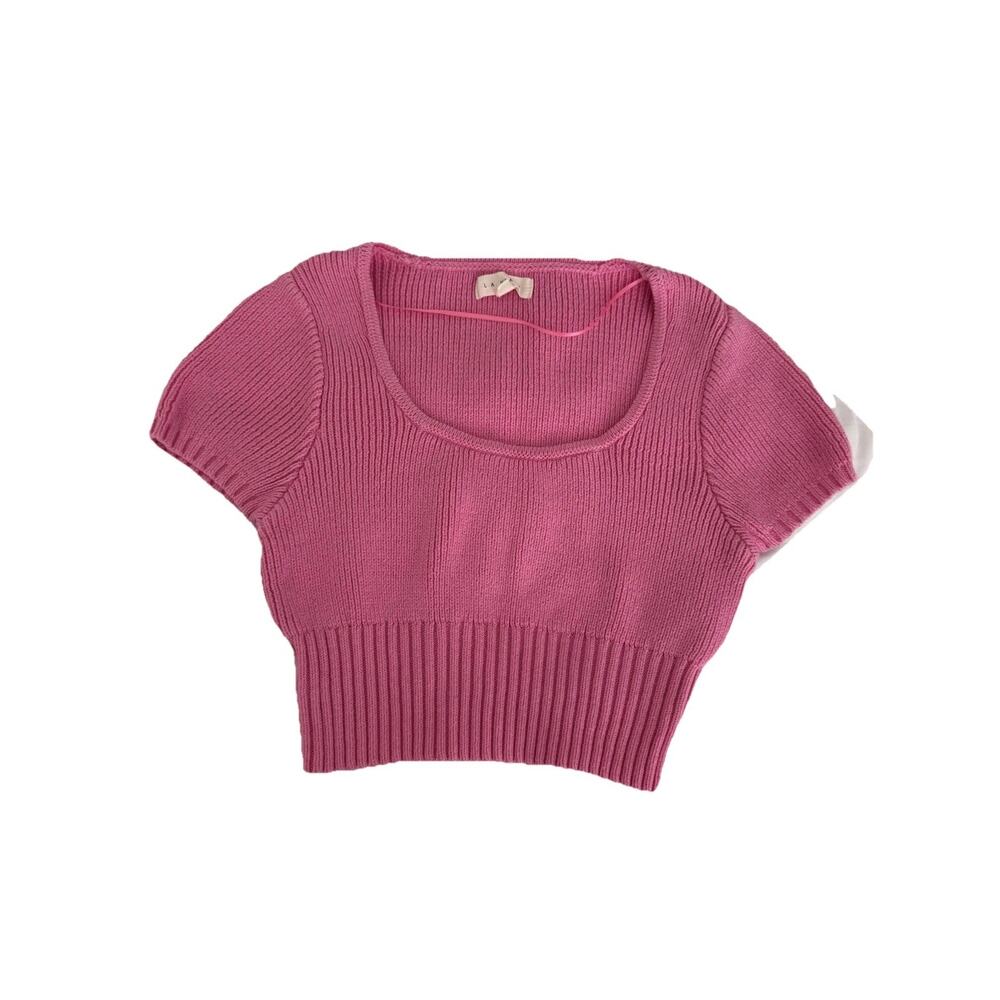 LA Hearts Women's PINK Knit Cropped Tops/ Sweater Size Small